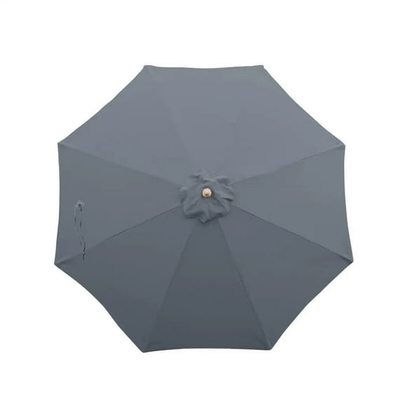 Covered Living 9ft Umbrella Replacement Canopy 8 Ribs in Grey (Canopy Only)