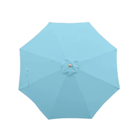 Covered Living 9ft Umbrella Replacement Canopy 8 Ribs in Light Blue (Canopy Only)