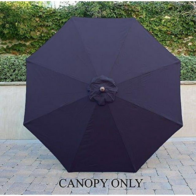 Covered Living 9ft Umbrella Replacement Canopy 8 Ribs in Navy (Canopy