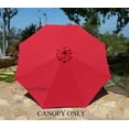 thumbnail image 1 of Covered Living 9ft Umbrella Replacement Canopy 8 Ribs in Red (Canopy Only), 1 of 7