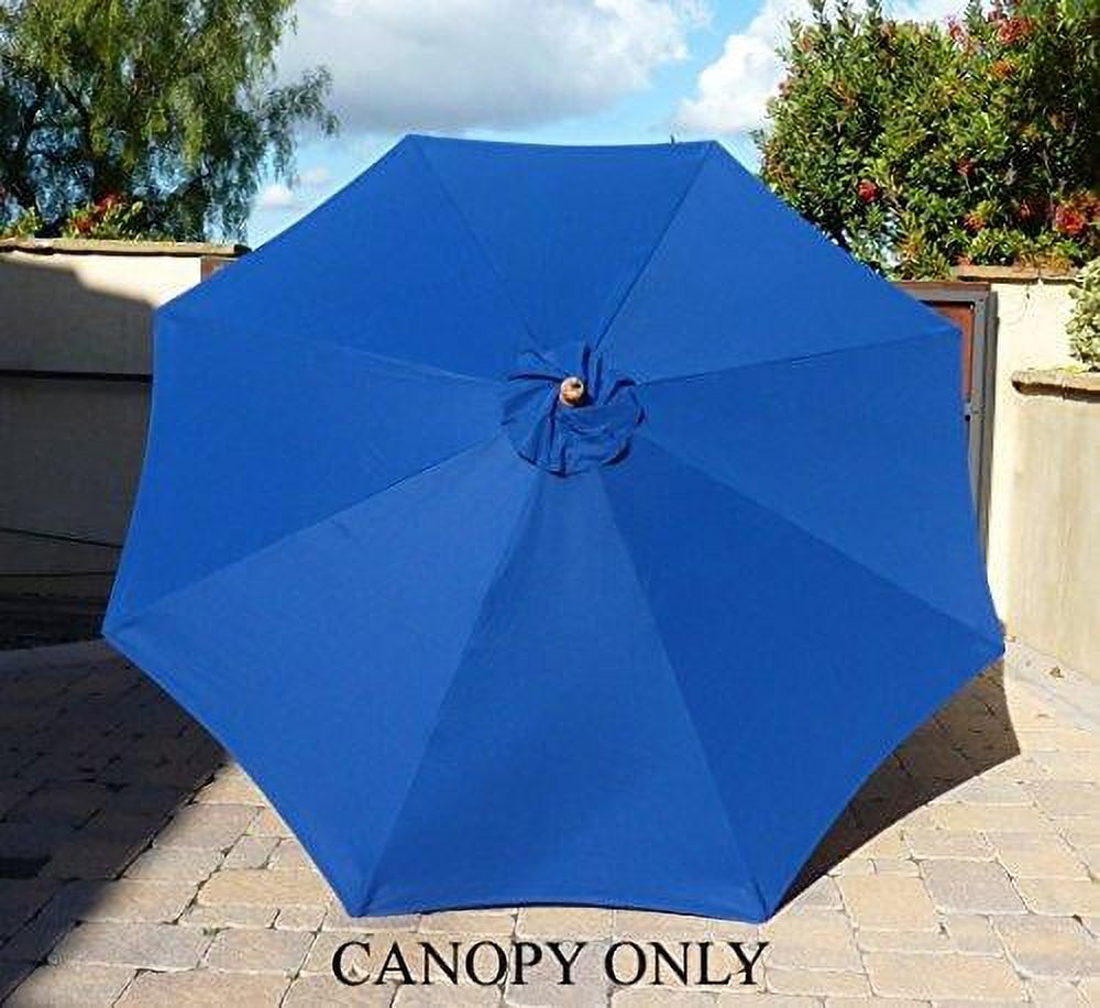 9ft Market Patio Umbrella 8 Rib Replacement Canopy Royal Blue