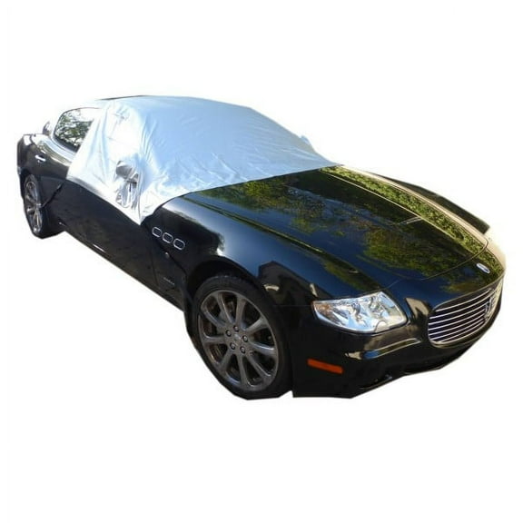 Covered Living Car Snow Cover and Windshield Sun Shade Half Top Cover Fits Full -Large Size Car