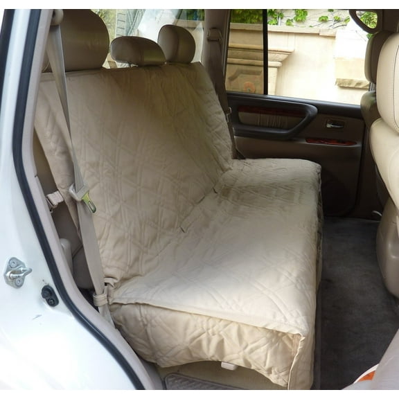 Covered Living Deluxe Quilted and Padded Back Seat Bench cover - One size fits all 56"W Taupe
