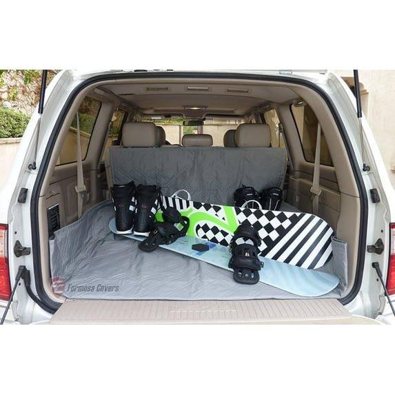 Covered Living Deluxe Quilted and Padded Cargo Liner Grey - One Size Fits All 52" W x 93"L