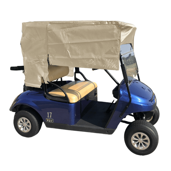 Covered Living Golf Cart Sun Shade for 2 seater or 4 seater roof up to 58" Beige color