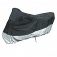 thumbnail image 1 of Covered Living Heavy Duty Motorcycle Cover (L) w/ Cable & Lock. Fits up to 84"L Bike in Black, 1 of 8
