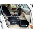 thumbnail image 1 of Covered Living Micro Velvet Quilted and Padded Dog Car Single Seat Cover with Comfort Fabric and Non-Slip Back Best for Car Truck and SUV - Travel With Your Pet Always an Option - 21"x72", BLACK, 1 of 1