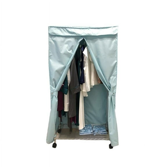 Covered Living Portable Garment Rack Cover 36"W x 18"D x 68"H, Glacier Blue