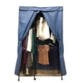 thumbnail image 1 of Covered Living Portable Garment Rack Cover 48"W x 18"D x 75"H, Dusty Blue, 1 of 3
