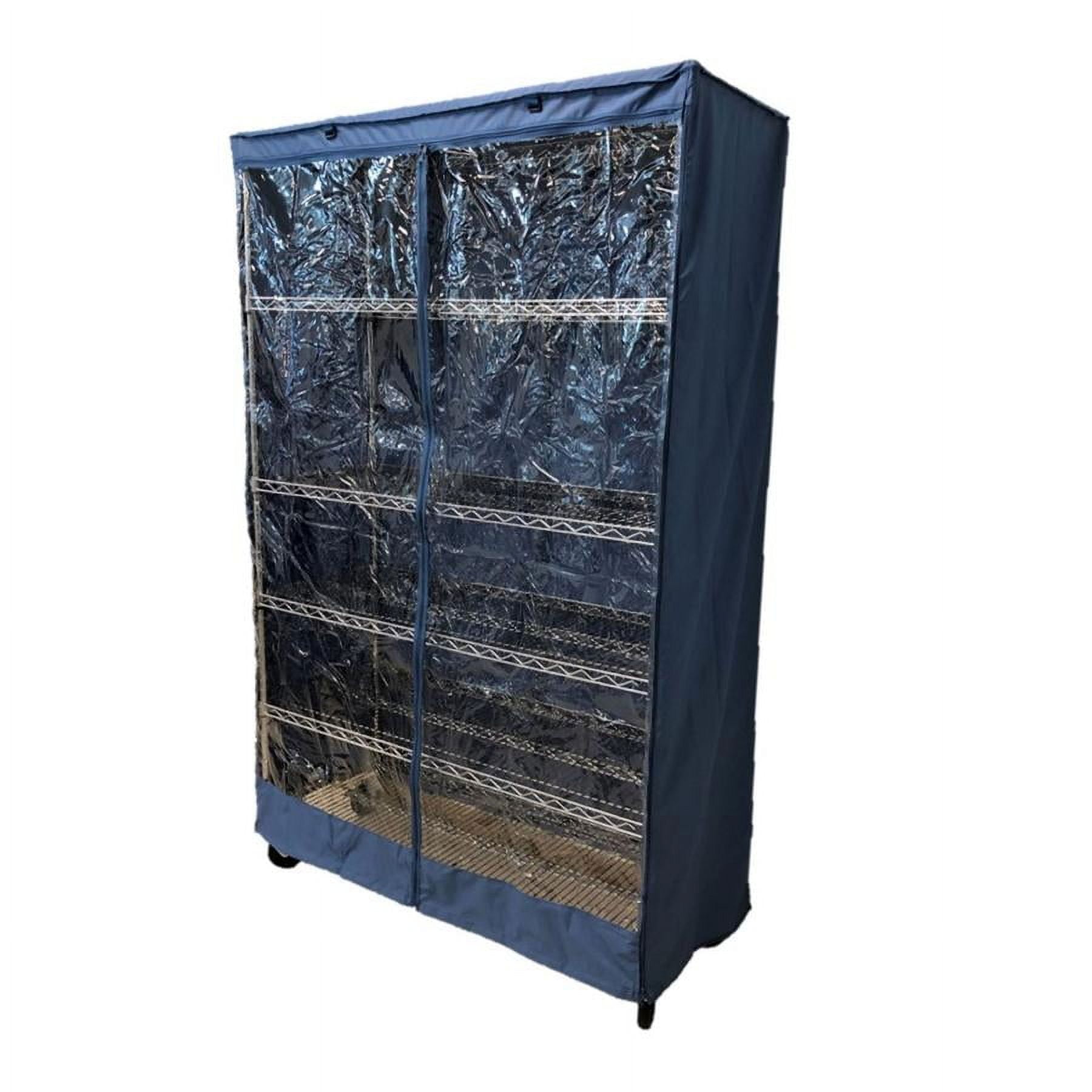 Covered Living Storage Shelving Unit Cover, fits racks 48"W x 18"D x 72