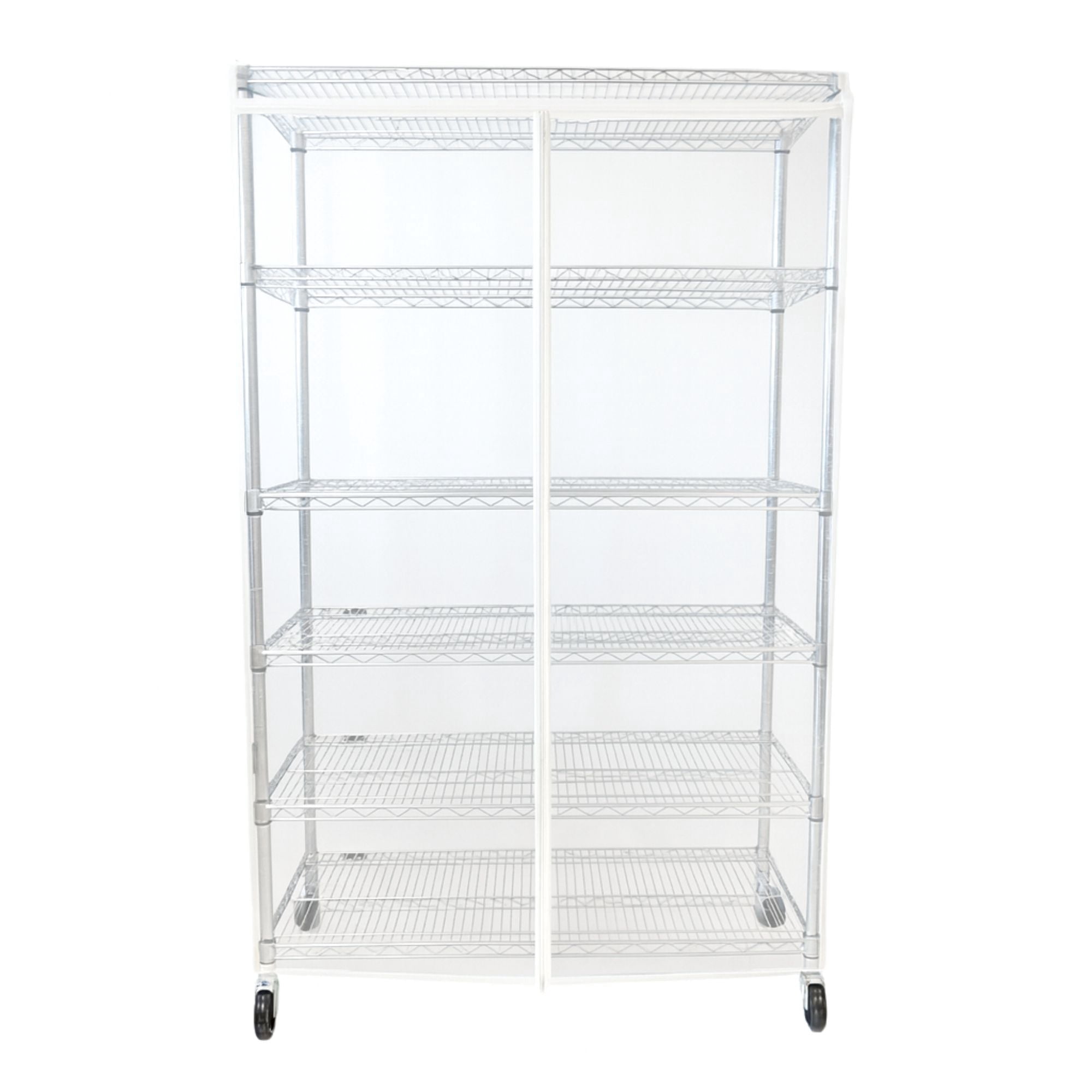 See Though Storage Rack Covered Living Storage Shelving unit cover See Through PVC, fits Racks ...