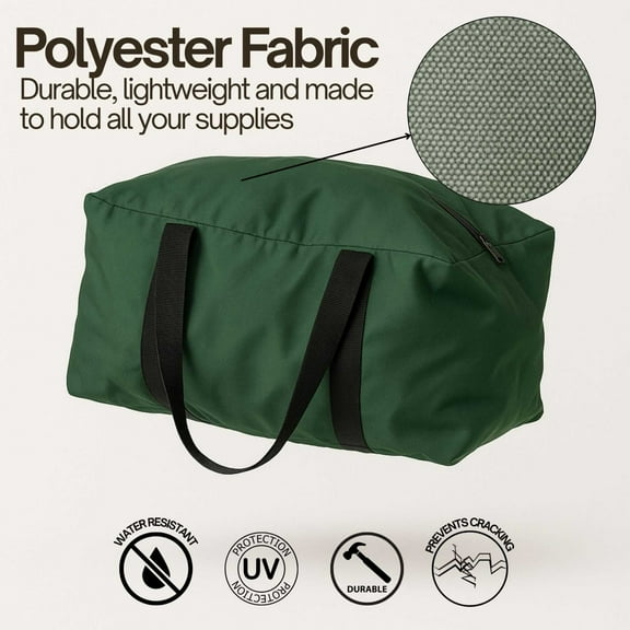 Covered Living Utility Storage Bag - Perfect for Outdoor and Indoor Storage - Holiday Decorations