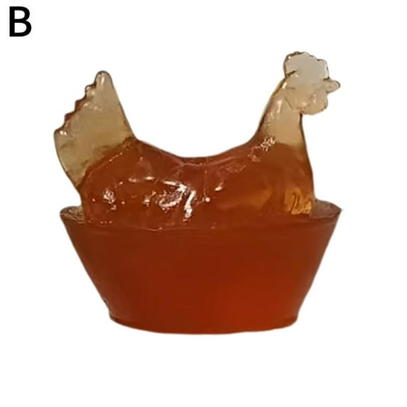 Covered Mini Glass Hens on Nests,Handmade Easter Collectible Figurines,Depression Glass Hen on Nest Chicken Salt Cellar Dish, Bowl with Lid,Cute Charming Home Decor for Easter Gifts