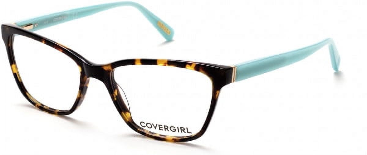 Covergirl CG0482 Full Rim Geometric Dark Havana Eyeglasses Walmart