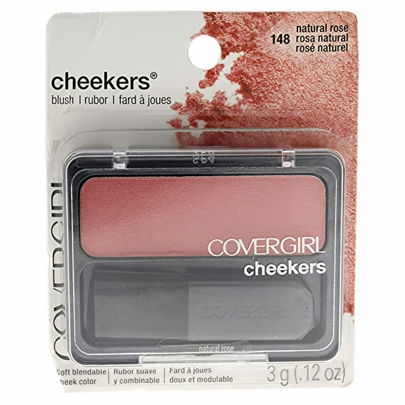 Covergirl Cheekers Blendable Powder Blush Natural Rose .12 oz (Pack of 24)