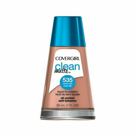 COVERGIRL Clean Matte Liquid Foundation Medium Light, 1 oz