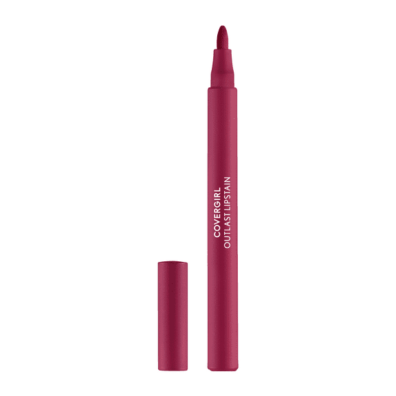 Covergirl Outlast, 05 All -Star, Lipstain, Smooth Application, Precise Pen-Like Tip, Transfer-Proof, Satin Stained Finish, Vegan Formula, 0.06oz