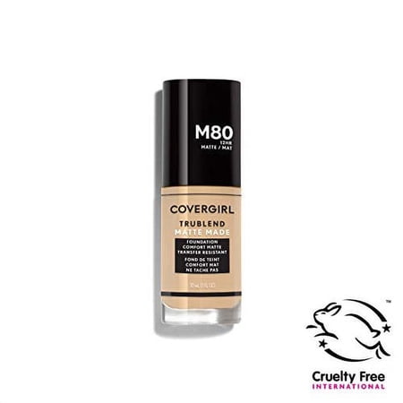 Covergirl Trublend Matte Made Liquid Foundation, M80 Caramel Beige, 1.014 Ounce