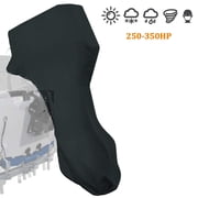 Coverify Full Outboard Motor Cover for 250-350 HP Boat Engine Cover Waterproof 600D Oxford Black