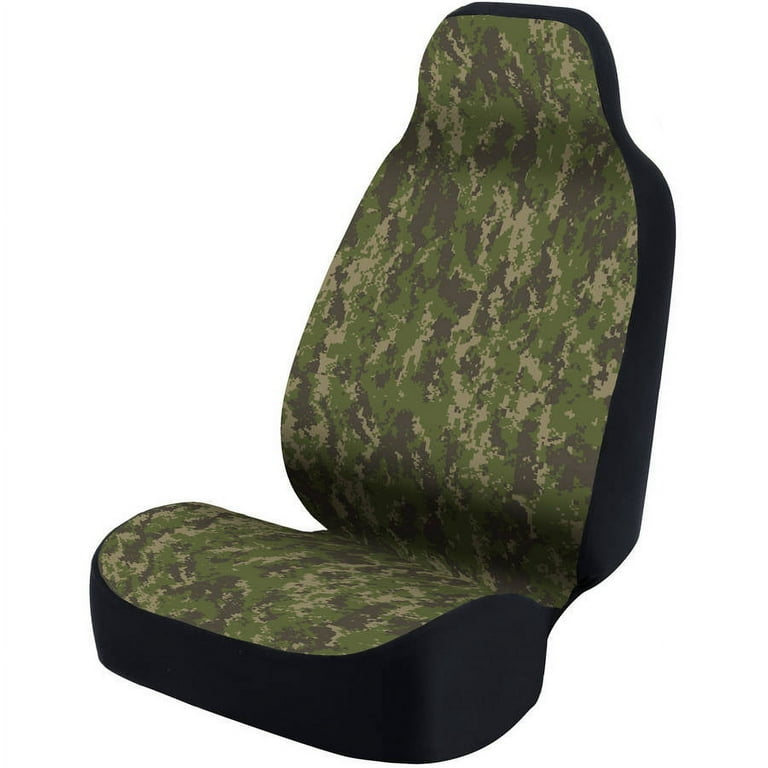 Coverking Universal Printed Seat Cover Ultra Suede Digital Camo Jungle Green Walmart
