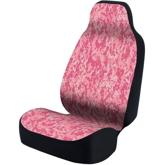 Coverking Universal Seat Cover Designer, Ultra Suede Digital Camo Pink