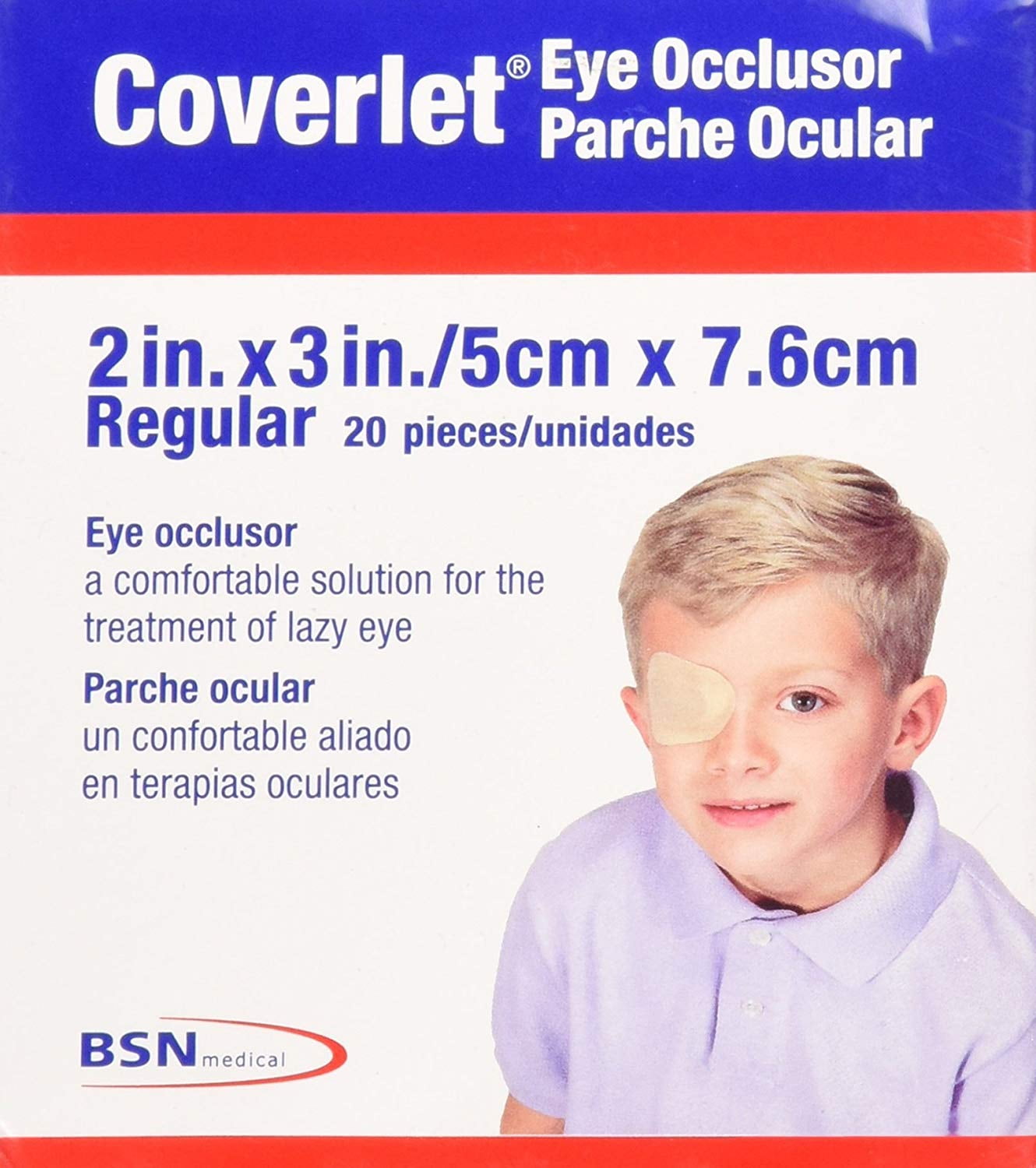 Coverlet Eye Occlusor Eye Patch, Regular Size, 20 Count