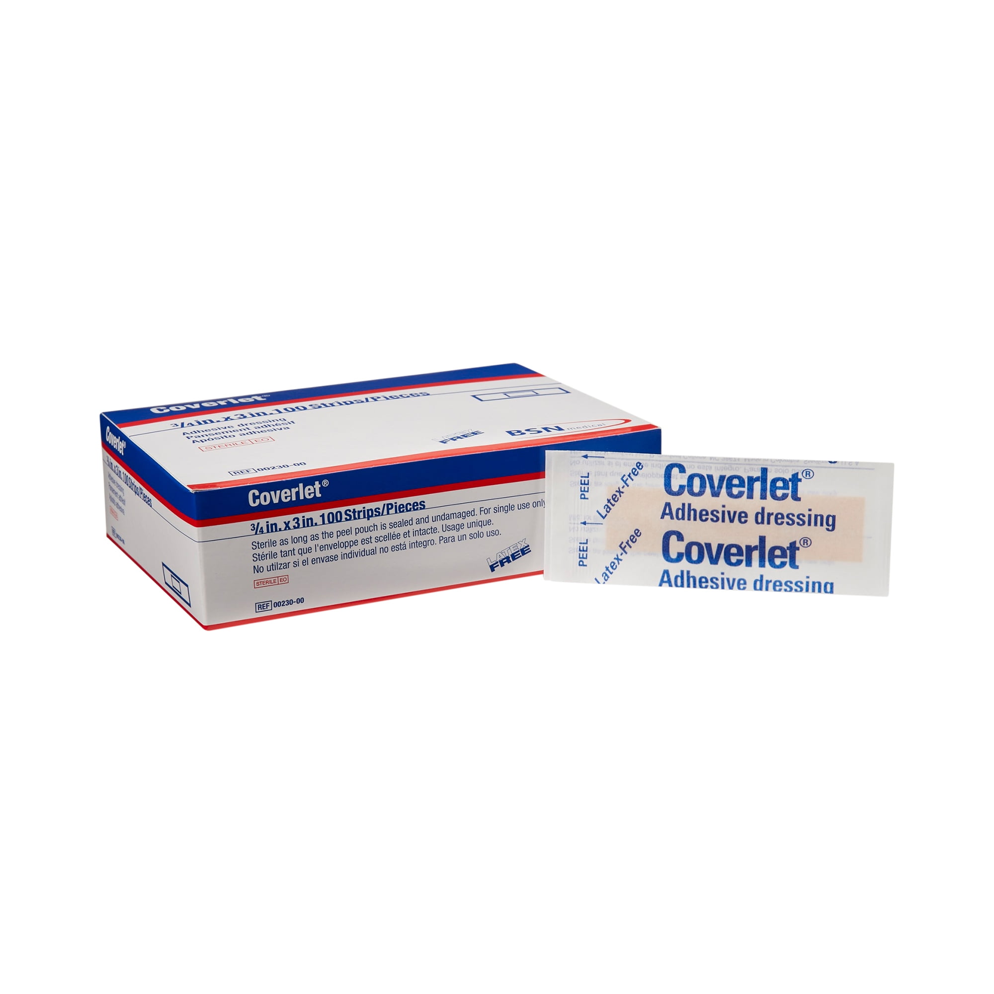 Coverlet Tan Fabric Adhesive Bandage Sterile 3/4 x 3" 1200 per Case