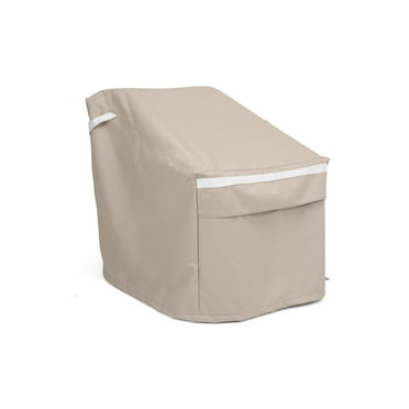 Covermates Armless Sectional Chair Cover - Premium Polyester, Weather Resistant, Drawcord Hem, Seating and Chair Covers, 25W x 28D x 33H, Clay