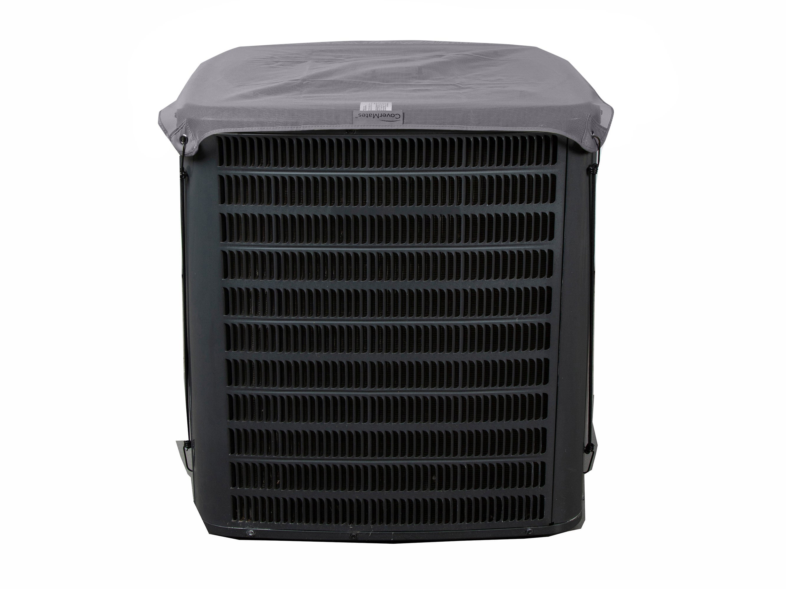 Covermates Mesh Top Air Conditioner Cover Heavy Duty Polyester Weather Resistant Breathable Mesh AC Equipment Ripstop Grey