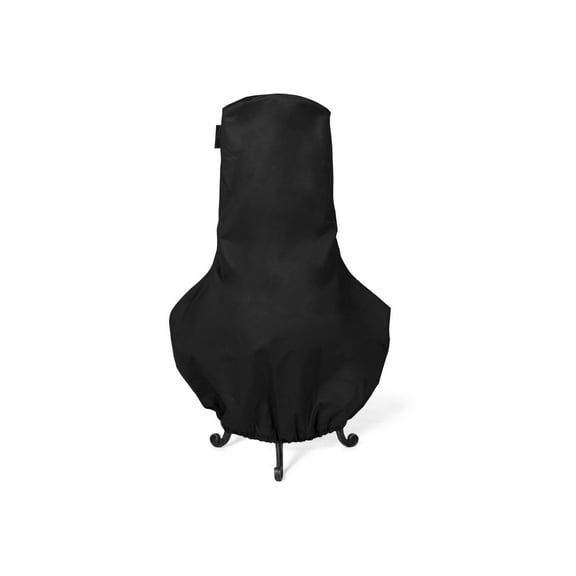 Covermates Ultima Chiminea Cover – Heavy-Duty All-Weather Polyester, Rip-Resistant & Rot-Resistant Outdoor Clay Chiminea Protector with Elastic Hem & Drawcord, 24DIAMETER x 40H, Ripstop Black