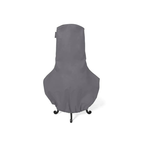 Covermates Chiminea Cover - Weather Resistant Polyester, Adjustable Drawcord, Elastic Hem, Grill and Heating, 32DIAMETER x 60H, Charcoal