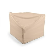 Covermates Ultima Outdoor Corner Sectional Chair Cover – Heavy-Duty 600D Polyester, Weather Resistant, Drawcord Hem, Mesh Vent, Buckle Straps for All-Season Protection, 34W x 34D x 30H, Ripstop Tan
