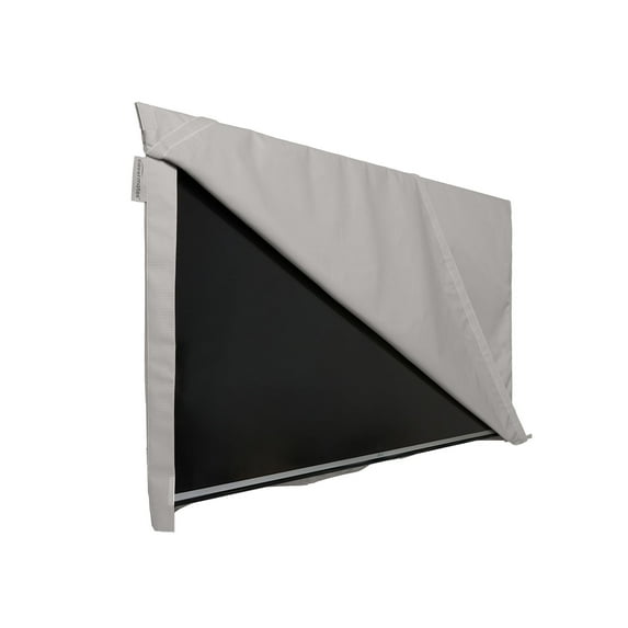 Covermates Ultima Outdoor Flip Top TV Cover – Heavy-Duty Polyester, Water-Resistant Protection for Patio & Deck TVs, Roll-Up Front, Touch Fastener Closure & Remote Pouch, 36-41 Inches, Ripstop Grey
