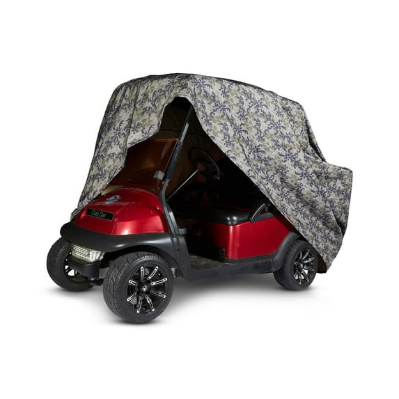 Covermates Golf Cart Cover - Light Weight Polyester, Weather Resistant, Drawcord Hem, Power Sports Covers, Camo