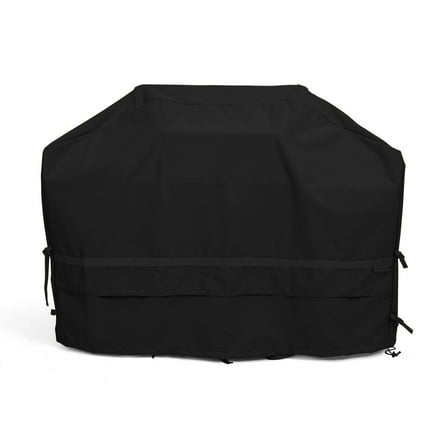 Covermates Prestige Grill Cover – Heavy Duty All-Weather Water-Resistant Outdoor BBQ Cover with 900D Solution-Dyed Polyester, Adjustable Buckle Straps, Reinforced Handles, Mesh Vents, 92 Inch, Black