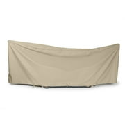Covermates Hammock Cover - Weather Resistant Polyester, Double Stitched Seams, Securing Buckle Strap, Seating and Chair Covers, 188W x 58D x 20H, Khaki