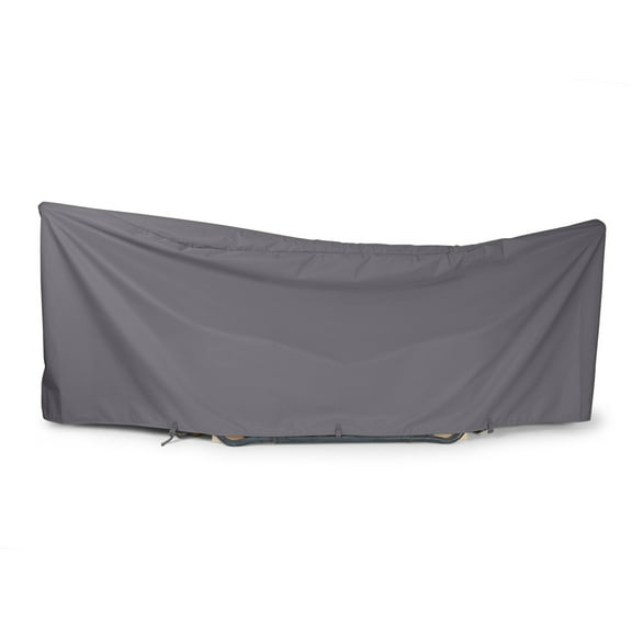 Covermates Hammock Cover - Weather Resistant Polyester, Double Stitched Seams, Securing Buckle Strap, Seating and Chair Covers, 188W x 58D x 20H, Charcoal