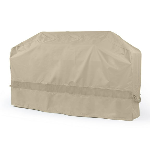 Covermates Elite Island Grill Cover - Weather-Resistant BBQ Grill Protection, Heavy-Duty Outdoor Cover with Mesh Vents for Year-Round All-Weather Durability, 110 Inch, Khaki