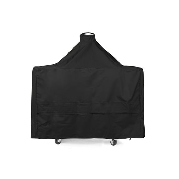 Covermates Kamado Cart Grill Cover - Heavy-Duty Polyester, Weather Resistant, Mesh Vent, Grill and Heating-Ripstop Black