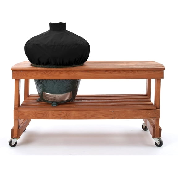 Covermates Kamado Dome Grill Cover - Weather Resistant Outdoor Cover, Protects Large Table and Round Grills Outdoor, Elite 300D Polyester, in Table 26 Diameter x 19H, Black