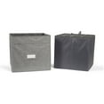 thumbnail image 1 of Covermates Keepsakes - Adjustable Cube Storage Bin - Configurable FlexGrid Compartments - ID Window - Pull Handles - Indoor Storage, Grey Heather, 1 of 7