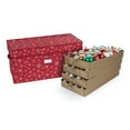 thumbnail image 1 of Covermates Adjustable Ornament Storage Box  – 128 Short Ornaments – (4) 3-Inch Trays, 1 of 7