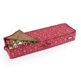 thumbnail image 1 of Covermates Keepsakes Adjustable Underbed Ornament Storage Bag, Carrying Handles, Padded Protection - Holiday Storage-Red Snowflake, 1 of 8