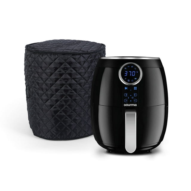 Covermates Keepsakes – Air Fryer / Deep Fryer Cover – Dust Protection - Stain Resistant - Washable – Appliance Cover, Black
