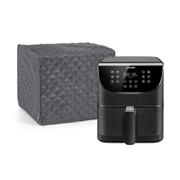 Covermates Keepsakes - Air Fryer / Deep Fryer Cover - Dust Protection - Stain Resistant - Washable - Appliance Cover, Slate