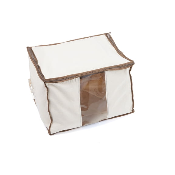 Covermates Keepsakes - Canvas Storage Bag - Premium Canvas - Carrying Handles - Dual Zipper Pulls - Indoor Storage, Natural