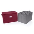thumbnail image 1 of Covermates Keepsakes China Cups and Coffee Mugs Storage Box – Stackable, Reinforced Handles, China Storage-Scarlett Red, 1 of 7