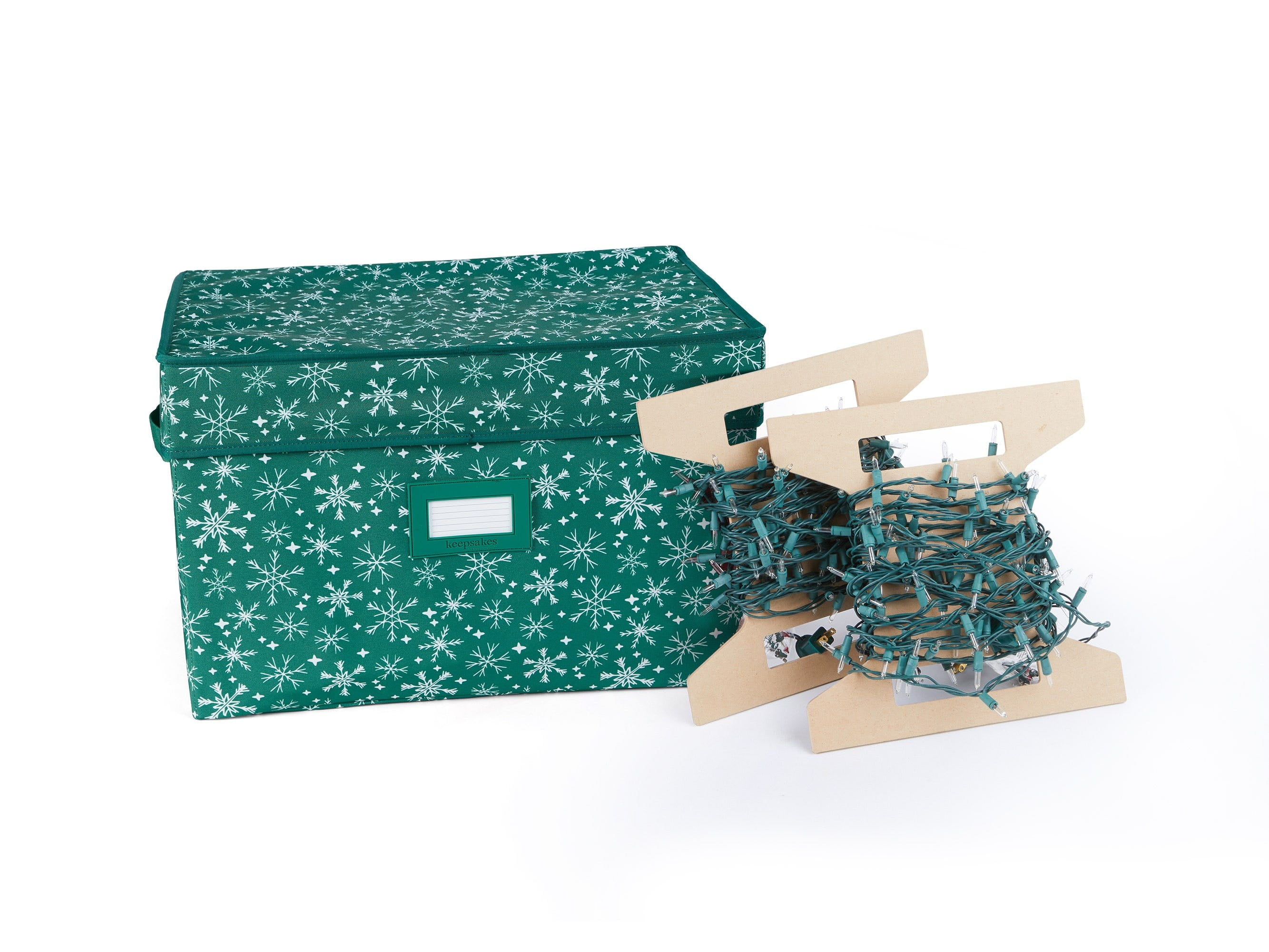 Covermates Keepsakes Christmas Light Storage Box Carrying Handles