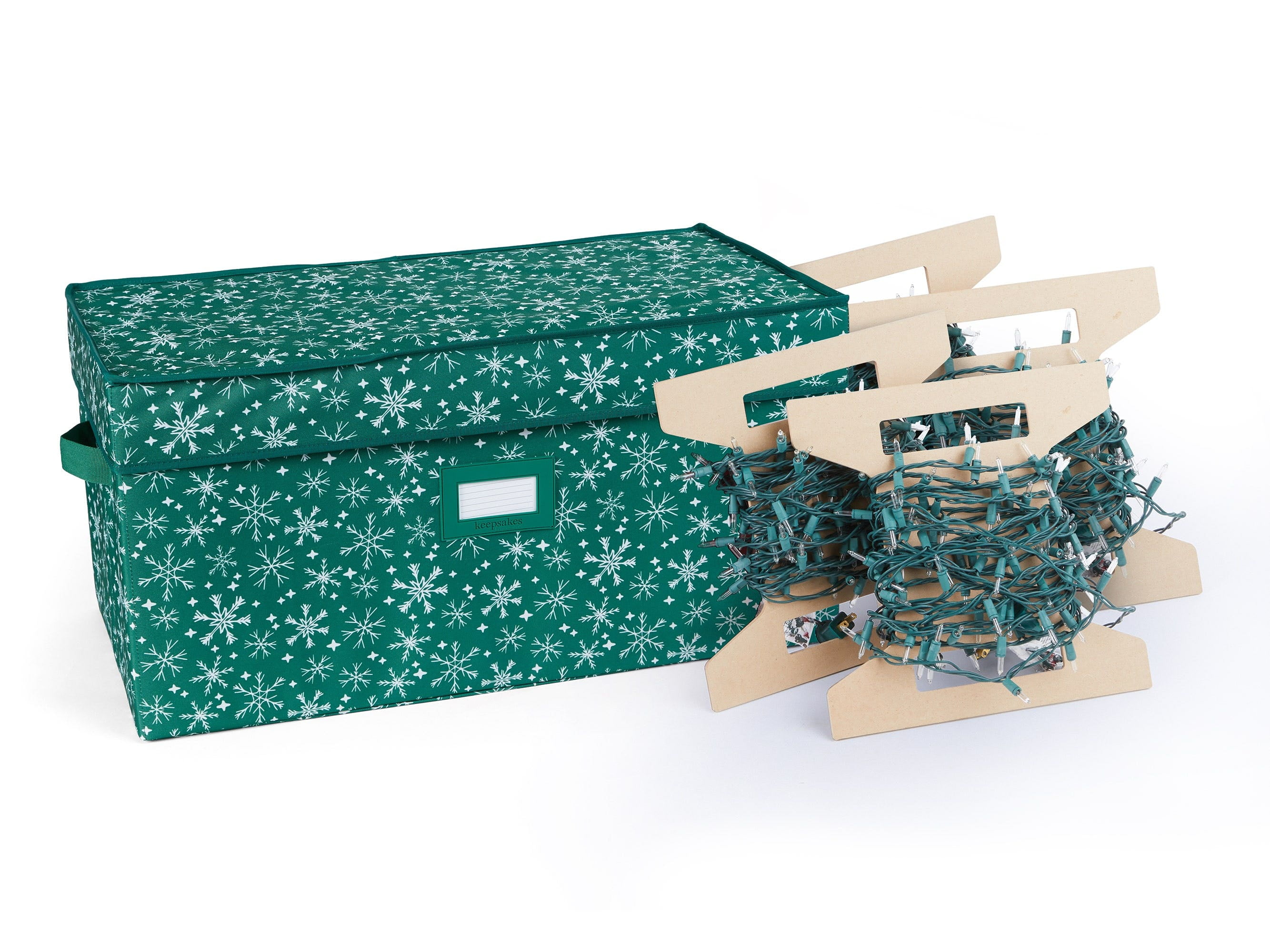 Covermates Keepsakes Christmas Light Storage Box Carrying Handles