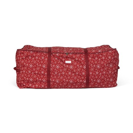 Covermates Keepsakes Christmas Tree Cinch Bag - Superior Protection, Cinch Straps, Fits Up To 9 to 11-Foot Tree - Holiday Storage, Red Snowflake